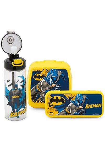 Hype Store Efe mark batman licensed school set; 500 ml flask, lunch box, penc...