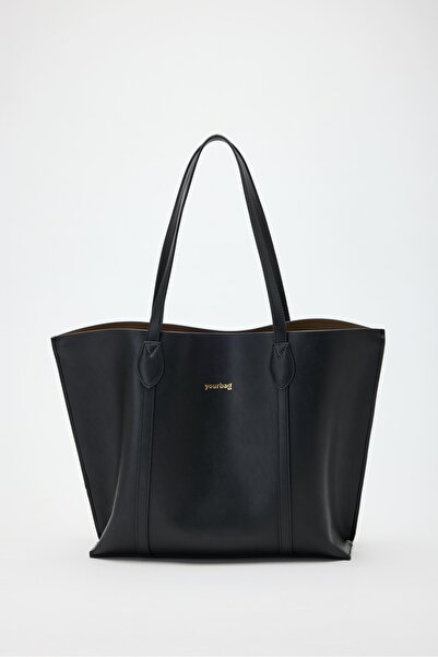 YOURBAG Zoe Büyük Tote Kadın Omuz Çantası – Suni Deri, Geniş Hacim (42×30×11 cm)