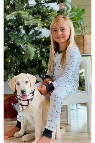 Lovedbaby Bandană pentru animale de companie pentru câini și pisici – Accesoriu de Crăciun din bumbac, eșarfă în carouri (S/M, L/XL)