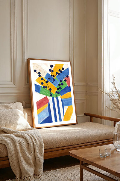 Dekorsiahome Masa dintr-o bucată cu cadru din lemn pentru sufragerie, sufrage...