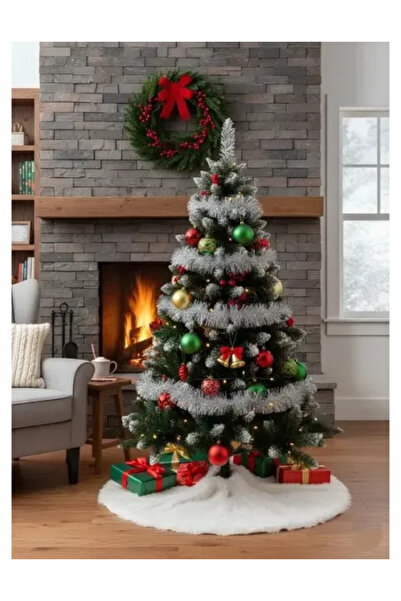 OEM Artificial Christmas Tree 180 cm, European Spruce, 450 Branches, White-Tipped, Plastic Stand