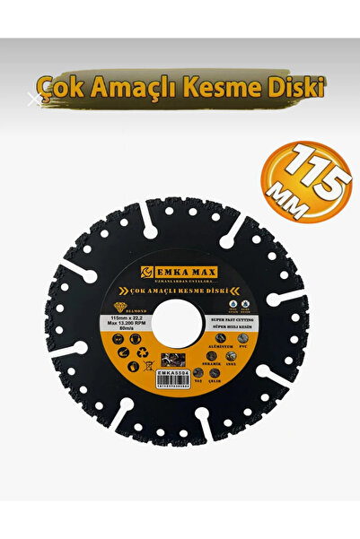 Emka Çok Amaçlı Alüminyum Seramik Taş Pvc Beton Kesme Diski 115 mm