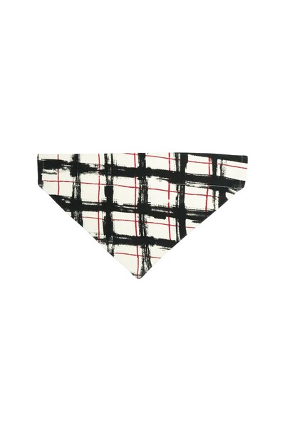 Lovedbaby Bandană pentru animale de companie pentru câini și pisici – Accesoriu de Crăciun din bumbac, eșarfă în carouri (S/M, L/XL)