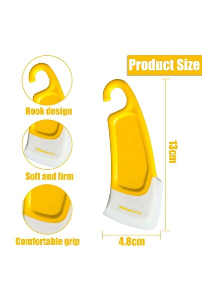 HUNAG Silicone Scraper Multiscop, Set of 5, for Dough and Pots, Heat Resistant, Easy to Clean