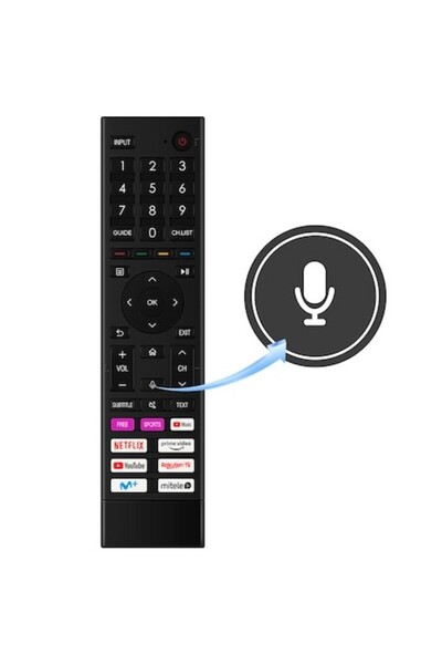 VINABTY Replacement Remote ERF3D80H for Hisense TVs (compatible models A20490T, A20510B, A20531L, A7GQ, A6BG
