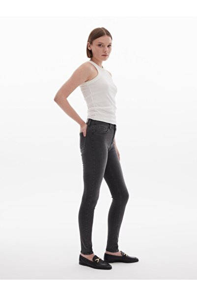 Ltb Nicole Slim Fit Mid-Waist Gray Jeans