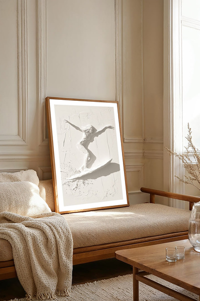 Dekorsiahome Masa dintr-o bucată cu cadru din lemn pentru sufragerie, sufrage...