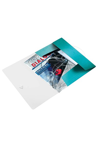 Hype Store 45990051 ملف WOW A4 رفيع مكون من 3 طبقات، أزرق ثلجي معدني، سعة 150...