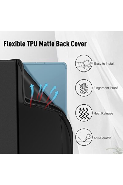 HYX Keyboard Case for Samsung Galaxy Tab S6 Lite 10.4 Inch (2024/2022/2020) - Black