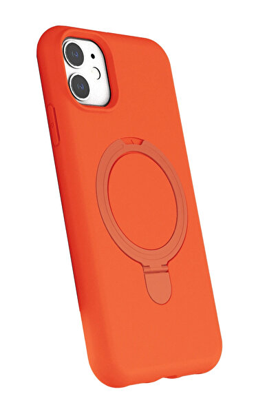 NewFace Lvsqvr Apple iPhone 11 Regal Magsafe Stand Cover (01523) - Orange
