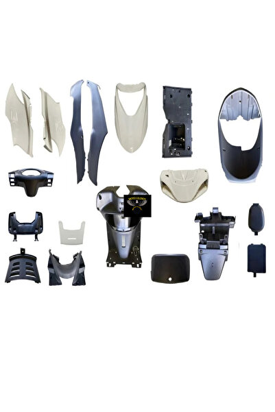 MOTO ULUSOY Kaporta Grenaj Seti Komple Beyaz Rks Spontini 110