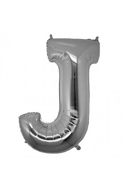 FESTİLO بالون فويل على شكل حرف فضي اللون 100 سم 40 بوصة متوافق مع الهيليوم