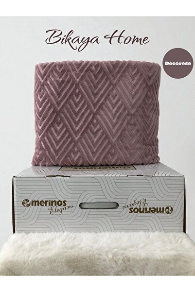 Bikaya Home Elegans Embossed Single Blanket - Original Box - 160X220 cm - New Colors and Patterns