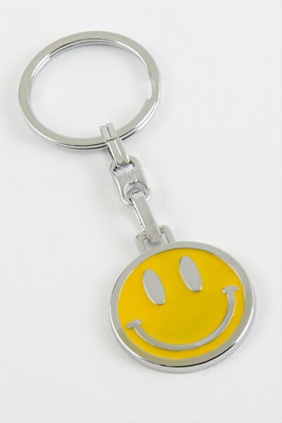 ZERO LAND Lvsqvr Emoji (01706) Metal Keychain-Yellow