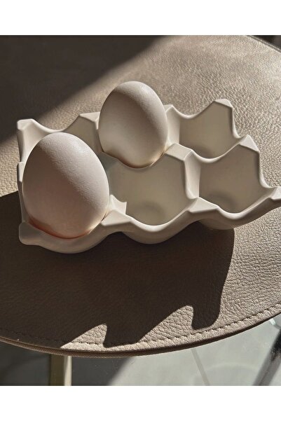 SZN HOME DESİGN 6’lı Yumurtalık Beyaz