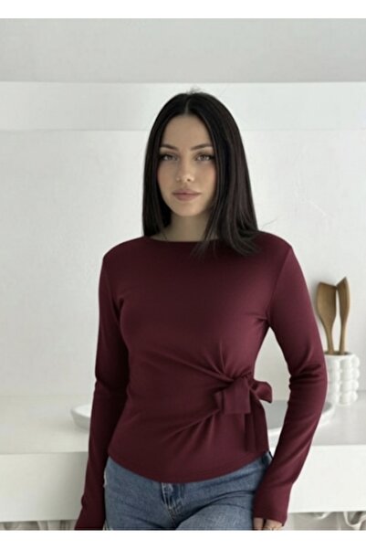 HYEM ŞIK GÖRÜNÜMLÜ ÖNÜ BAGLAMA DETAYLI BLUZ