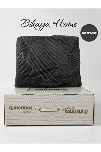 Bikaya Home Elegans Embossed Single Blanket - Original Box - 160X220 cm - New Colors and Patterns