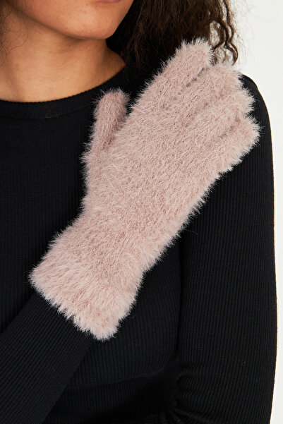 OX-RA Beige Plush Soft Textured Gloves