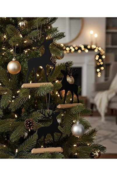 Barstech زينة غزال عيد الميلاد - شجرة الصنوبر - زينة عيد الميلاد. قطعة ديكور/...