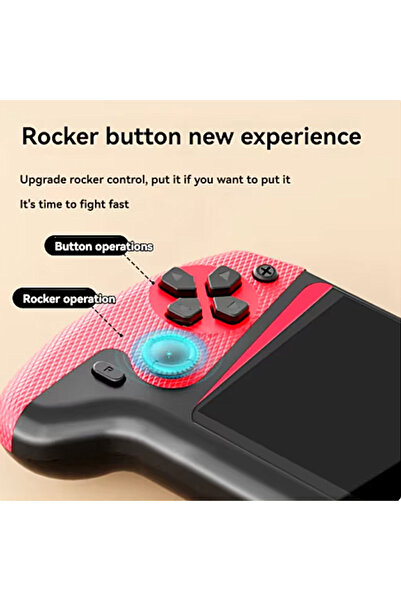 SprintMag Portable Retro Game Console 500 Classic Games TV 2 Players 3.5"HD Screen Battery Type C Cable