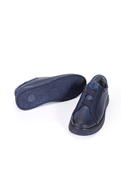 Vantaggio Tonelli Navy Blue 100% Genuine Leather Men's Casual Shoes