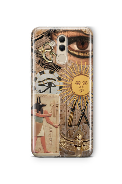 FLAMENKO حافظة هاتف شفافة بنمط عين را متوافقة مع هاتف هواوي ميت 20 لايت