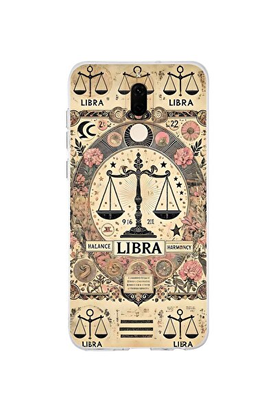 FLAMENKO حافظة هاتف شفافة بنمط برج الميزان متوافقة مع هاتف هواوي ميت 10 لايت