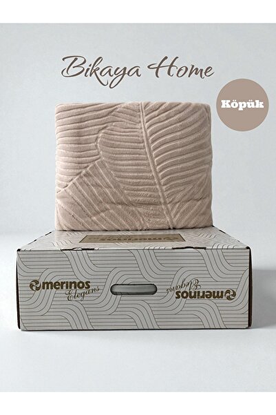 Bikaya Home Elegans Embossed Single Blanket - Original Box - 160X220 cm - New Colors and Patterns