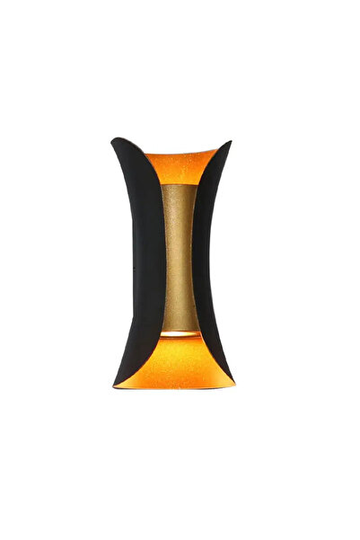 OEM Outdoor wall lamp 10W, Black with Gold