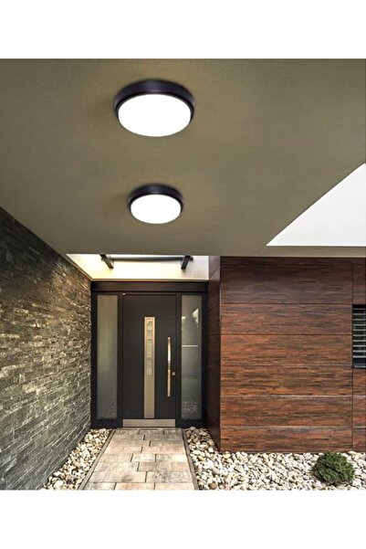 Hype Store 15W Artos Siyah Led Nem Su Geçirmez Banyo Modern Tavan Duvar Lamba...