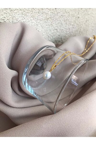 BuinJewellery Tek İnci Zincir Kolye
