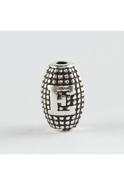 ZERO LAND Lvsqvr 8 mm Harp Cut Metal Letter Metal Prayer Beads (01722) Letter -E