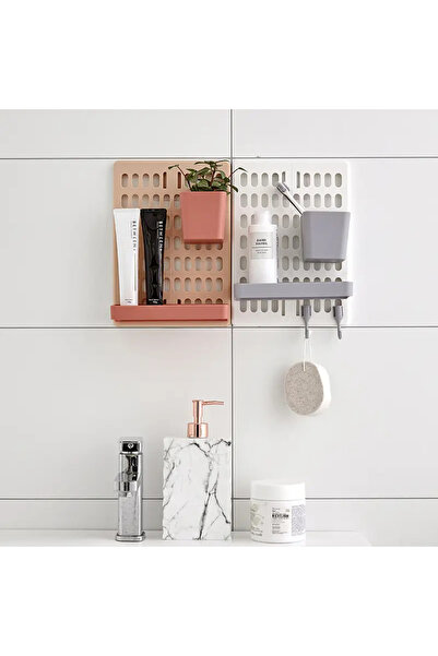 savory home Modern Duvar Tipi Çok Amaçlı Organizer Raf Seti – Askılı ve Sakla...