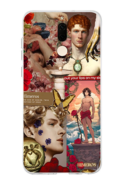 FLAMENKO حافظة هاتف شفافة بنمط هيميروس متوافقة مع هاتف Mate 10 Lite