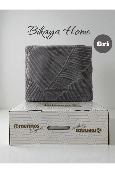 Bikaya Home Elegans Embossed Single Blanket - Original Box - 160X220 cm - New Colors and Patterns