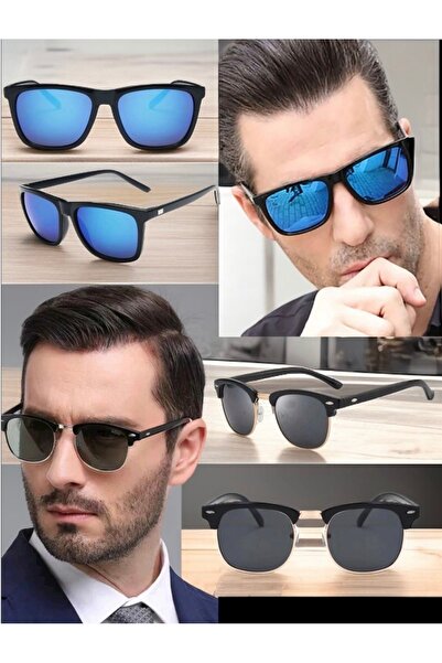 NEW STYLE Men's sunglasses set with UV400 protection, comfortable and suitable for driving, fits most face shapes