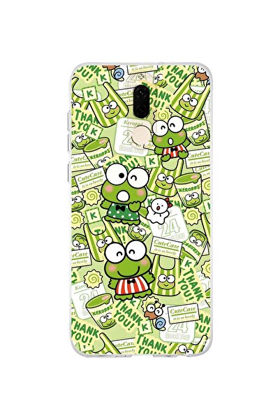 FLAMENKO حافظة هاتف شفافة متوافقة مع هاتف Huawei Mate 10 Lite بنمط الضفدع اللطيف