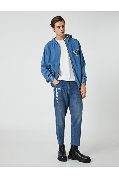 Koton Blugi pentru bărbați Indigo închis 3WAM40132BD