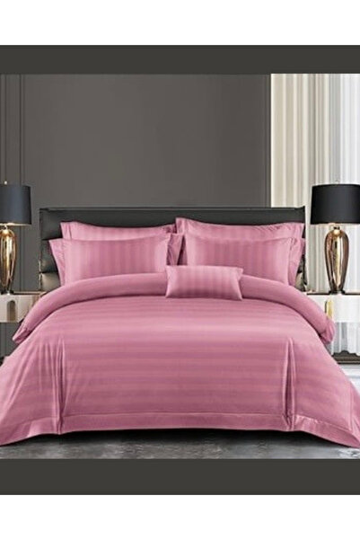 Truva Grup 6 Piece Bedding Set – Damask Finetat Deluxe – Double Bed – White – Premium Quality