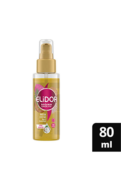 Elidor 2 ADET Doğanın Enerjisi Saç Bakım Yağı 80 ml Hindistan Cevizi