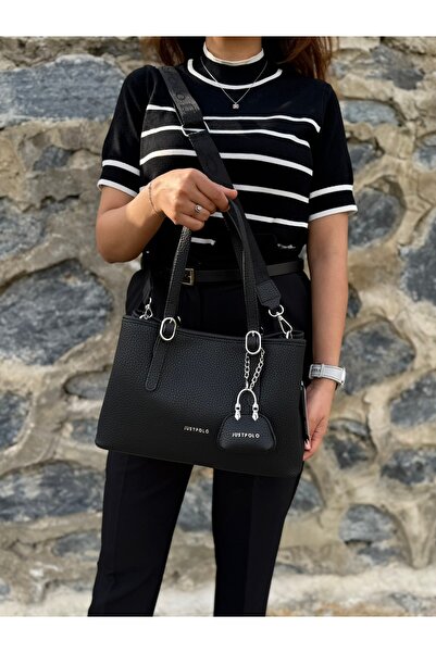 Just Polo Women's New Season Large Size Soft Leather Luxury Hand & Shoulder Bag Shopper