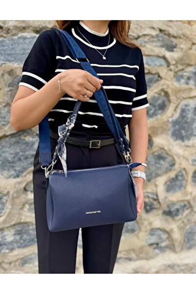 Just Polo Women's Original Adjustable Strap Soft Leather Shawl Detailed Luxury Hand and Shoulder Bag