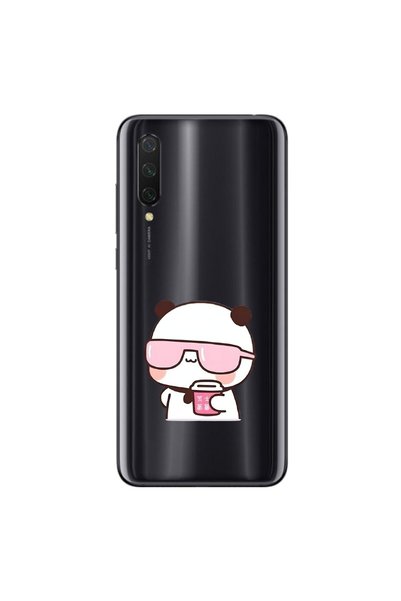 Dali Design حافظة شفافة متوافقة مع هاتف Xiaomi Mi 9 Lite بتصميم Couple Teddy ...