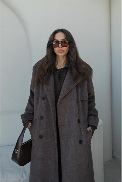 Havoş Bitter Brown Duncan Long Cashmere Coat