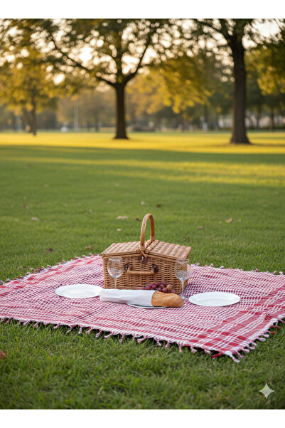 Ta-Fu Global غطاء طاولة للنزهات (مع رباط)