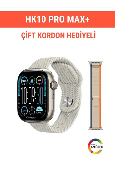 H1 AKILLI SAAT Watch Hk 10 Pro Max Akıllı Saat Tüm Telefonlara Uyumlu Amoled ...
