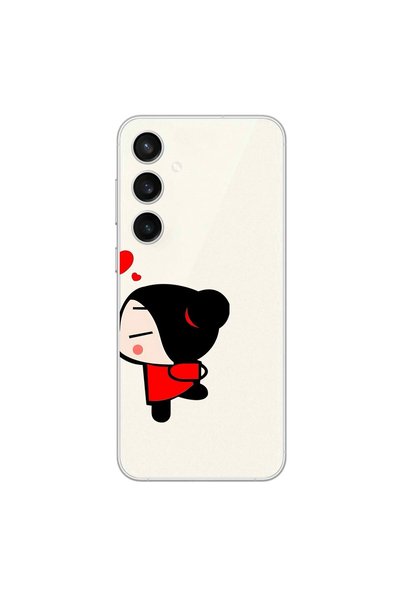 Dali Design Samsung Galaxy S23+ Compatible Transparent Case Couple Garry 2 De...