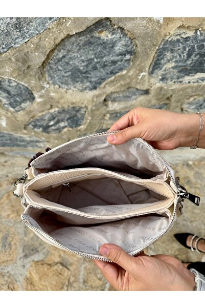 Just Polo Women's Original Adjustable Strap Soft Leather Shawl Detailed Luxury Hand and Shoulder Bag