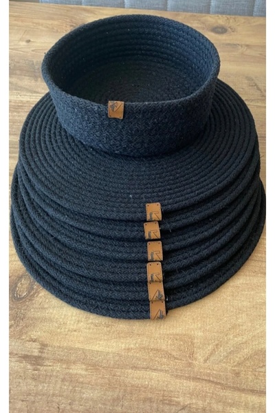 Home طقم تقديم أمريكي أسود مكون من 7 قطع، سلة خبز مع 6 أطباق، تنسيق الطاولة