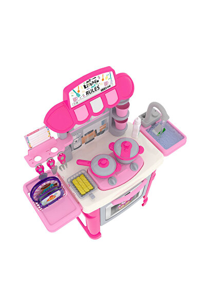 Uçar Oyuncak Sesli Işıklı Akan Musluklu Mutfak Seti 40 Pcs